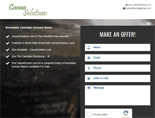 Tablet Screenshot of cannasolutions.com
